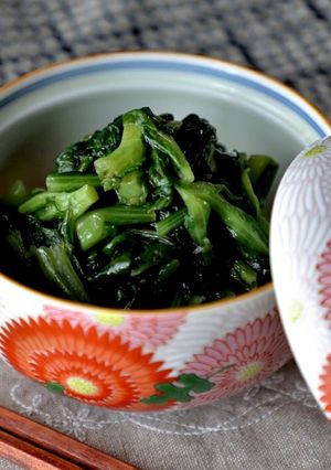 春菊のあっさり炒め煮-レシピのメイン写真
