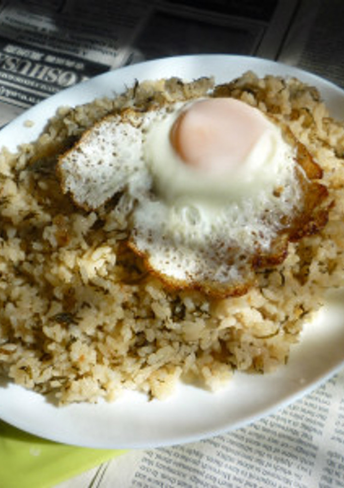 梅干し＋あかもくの炊き込みご飯のカフェ丼-レシピのメイン写真