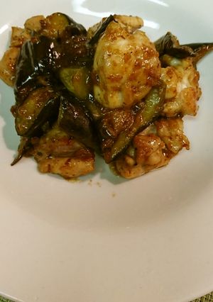 鶏もも肉と茄子炒め-レシピのメイン写真