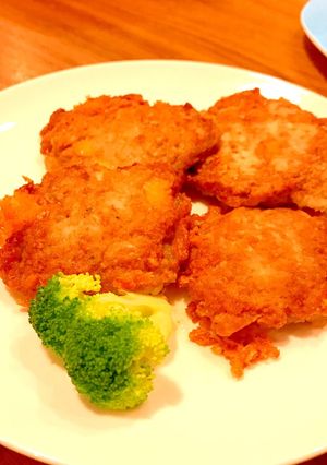 子供大好きジューシーすぎる！焼きナゲット-レシピのメイン写真