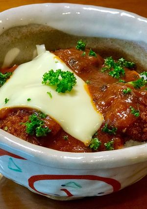 ひとくちカツのボロネーゼ丼-レシピのメイン写真