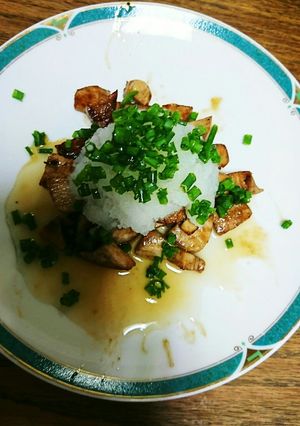 マグロのサイコロステーキおろしポン酢かけ-レシピのメイン写真