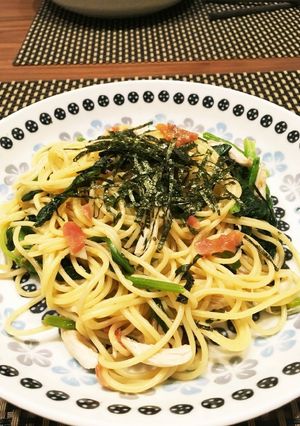 ほうれん草とささみの和風梅パスタ☆-レシピのメイン写真