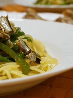 ししゃもとピーマンのパスタ*コンソメ醤油-レシピのメイン写真
