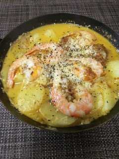 簡単・海老カレーのチーズ焼き-レシピのメイン写真
