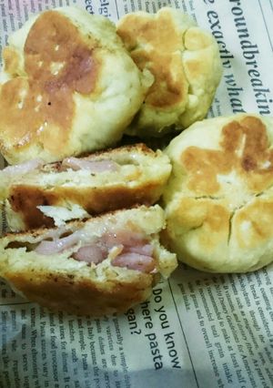 発酵なし！フライパンで簡単惣菜パン-レシピのメイン写真