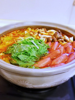 〆まで美味しいトマト鍋♡トマト缶使用-レシピのメイン写真