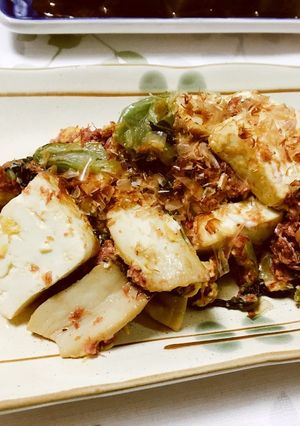 青梗菜とコンビーフでチャンプルー-レシピのメイン写真