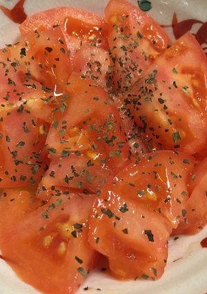 1分おつまみ「トマトだけカプレーゼ」-レシピのメイン写真