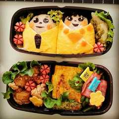 รูปของ 簡単お雛様のお弁当★ひな祭り料理★