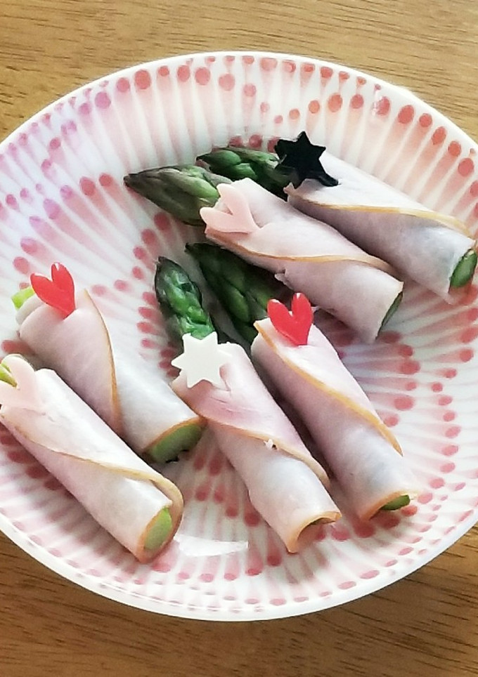 アスパラとハムのくるくる巻き☆お弁当に-レシピのメイン写真