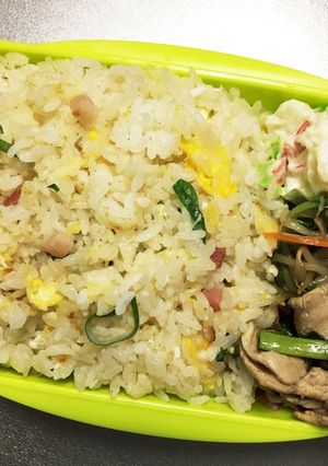 旦那弁当53♥冷飯救出！チャーハン弁当！-レシピのメイン写真