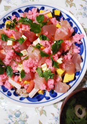 桃ちらし-レシピのメイン写真