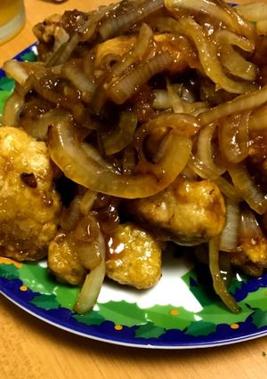 ガッツリ＊豚ロースの唐揚げ生姜焼きダレ-レシピのメイン写真