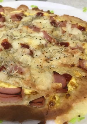 ホットケーキミックスピザ 簡単 発酵なし-レシピのメイン写真