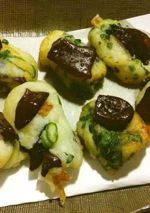 生きくらげとはんぺんのちぎり焼き-レシピのメイン写真