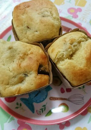 おやつに☆バナナチョコヨーグルトマフィン-レシピのメイン写真