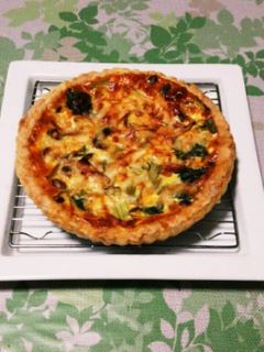 簡単!ベーコンとほうれん草のキッシュ-レシピのメイン写真