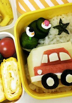 子ども大好き四駆車 デコ弁-レシピのメイン写真