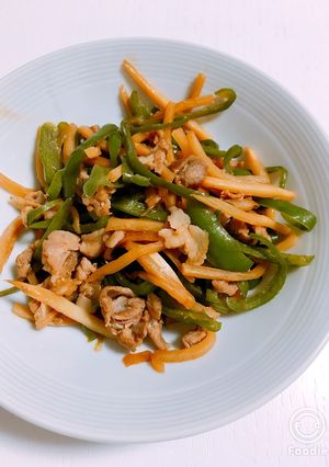 青椒肉絲 油なし amway-レシピのメイン写真