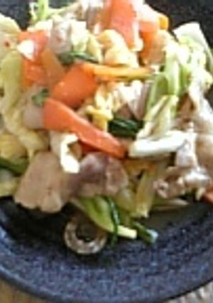 我が家の豚野菜炒め-レシピのメイン写真