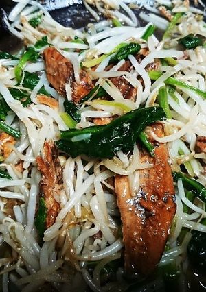 さんま蒲焼き缶を使って野菜炒め！-レシピのメイン写真
