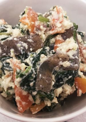 美味しい！ヘルシー！ほうれん草の白和え♪-レシピのメイン写真