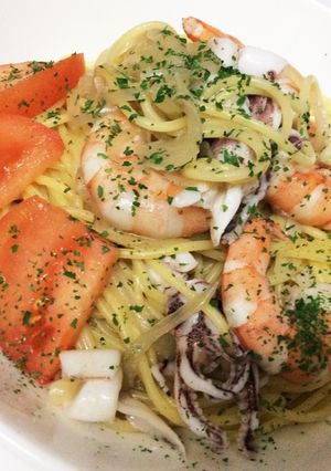 バター醤油のシーフードパスタ-レシピのメイン写真