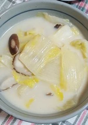 簡単に作る白菜と椎茸のクリーム煮-レシピのメイン写真