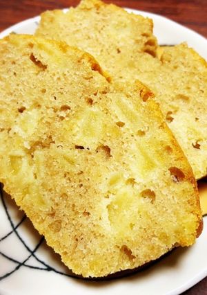 ほうじ茶とリンゴのパウンドケーキ-レシピのメイン写真