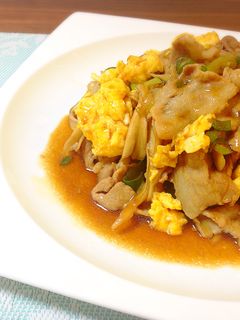 簡単☆豚肉と卵のオイスターソース炒め-レシピのメイン写真