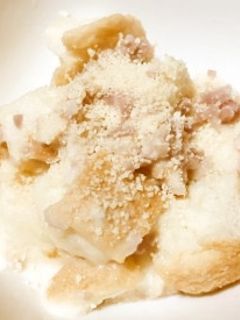 母親の介護食・嚥下食にベーコン食パン粥-レシピのメイン写真
