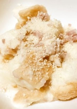 母親の介護食・嚥下食にベーコン食パン粥-レシピのメイン写真