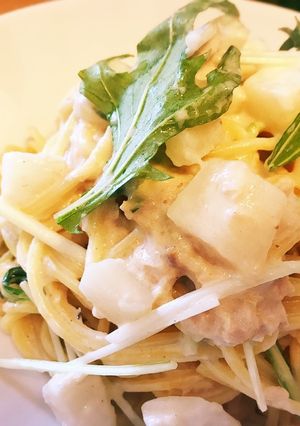 ほっこり♡かぶとツナのクリームパスタ-レシピのメイン写真