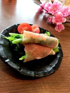 お洒落!菜の花のチーズ生ハム巻き-レシピのメイン写真