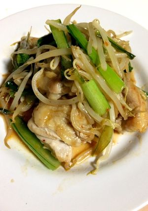 ピリ辛小松菜と鶏肉炒め【作り置き可能】-レシピのメイン写真