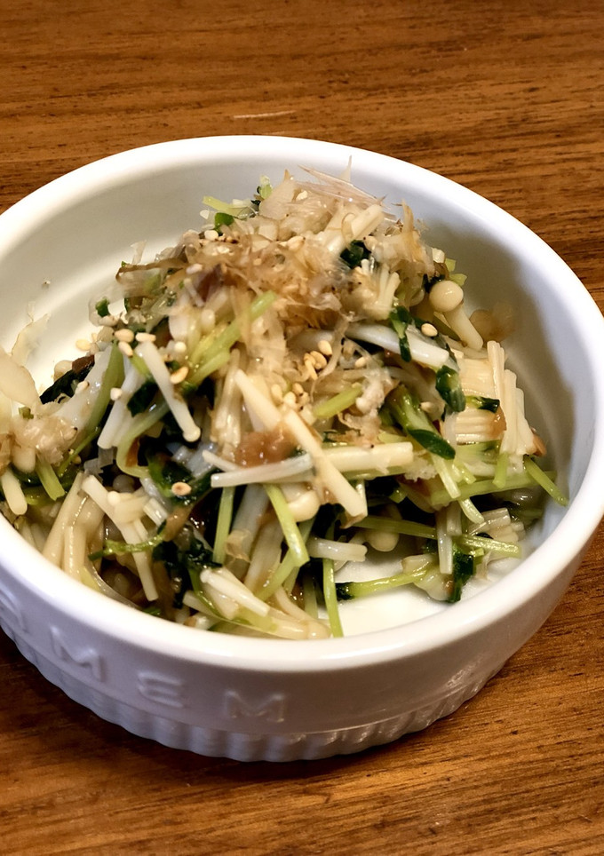 えのきと豆苗の梅和え-レシピのメイン写真