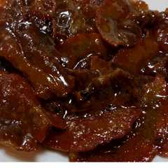 รูปของ ビールのつまみ！豚バラ肉の甘辛焼き