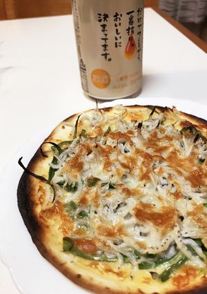 トルティーヤでシラスと九条ネギのピザ-レシピのメイン写真