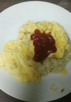 ニンニクがアクセント　和風オムライス-レシピのメイン写真