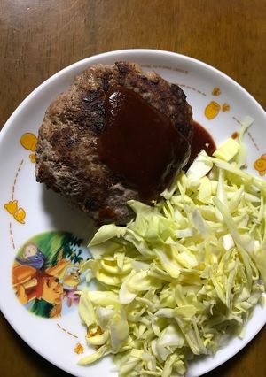 我が家の自家製ハンバーグ-レシピのメイン写真
