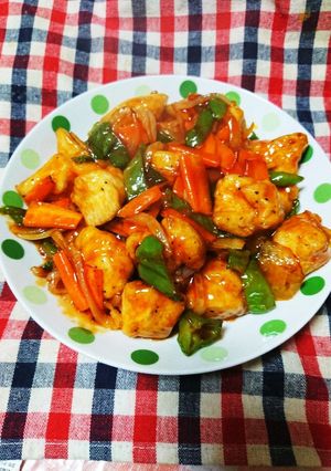 フライパンひとつで簡単！むね肉で酢鶏-レシピのメイン写真