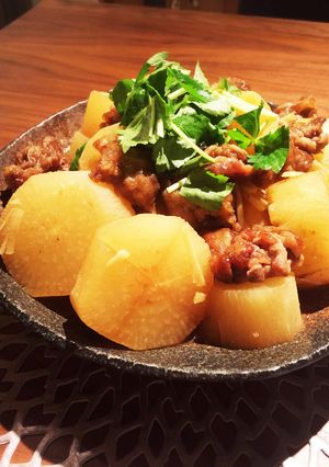 旨っ♡大根と牛コマのこっくり生姜煮-レシピのメイン写真
