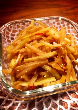 作り置き☆大根の皮できんぴら大根-レシピのメイン写真