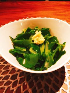 旬の味でおつまみ☆生めかぶの生姜ポン酢!-レシピのメイン写真