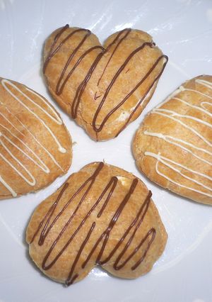 ハートのチョコがけシュークリーム☆-レシピのメイン写真