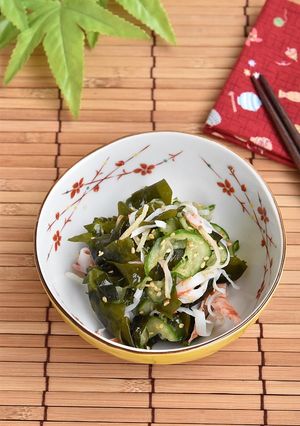 きゅうりとわかめのまろやかな酢の物-レシピのメイン写真