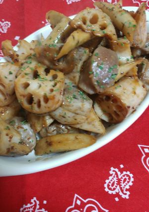 砂肝と根菜のバルサミコ酢炒め-レシピのメイン写真
