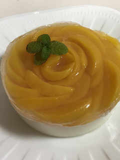 桃缶でケーキ風ヘルシー寒天♡-レシピのメイン写真
