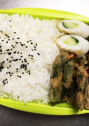 旦那弁当54♥昨晩の残り物弁当…！-レシピのメイン写真